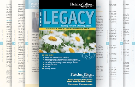 Legacy Newsletter - Volume 20 Issue 1