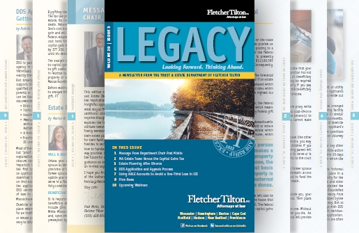 Legacy Newsletter - Volume 20 Issue 3